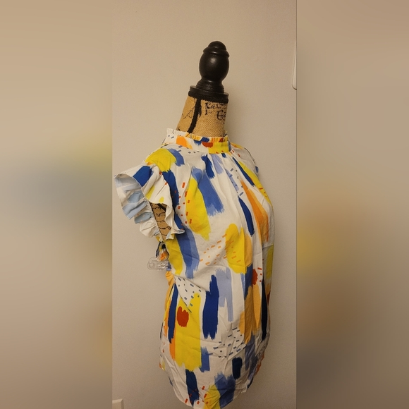 Ruffle Sleeve Blouse - Picture 2 of 5